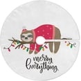 thumbnail image 1 of FMSHPON Snowflake Santa Xmas Tree Xmas Christmas Tree Skirt Stand Mat for Holiday Party Decoration Indoor Outdoor 36 inches, 1 of 6