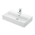 thumbnail image 2 of Quattro 70.01 Wall Mount/Vessel Bathroom Sink in Ceramic White with One Faucet Hole, 2 of 5