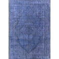 thumbnail image 1 of Ahgly Company Indoor Rectangle Mid-Century Modern Blue Oriental Area Rugs, 7' x 10', 1 of 6