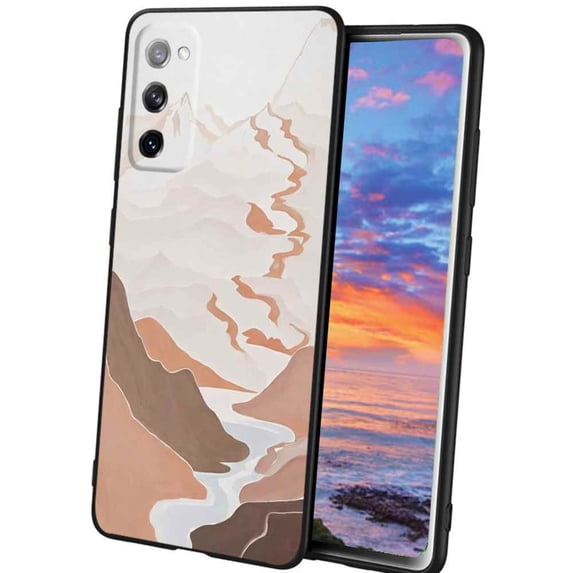Mountains Phone Case, Degined for Samsung Galaxy A02S(US Model) Case Men Women, Flexible Silicone Shockproof Case for Samsung Galaxy A02S(US Model)