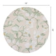 thumbnail image 6 of Placemats Set of 6 Leather Floral Placemats for Kitchen Table Decor Washable Heat Resistant Table Mats Grass Green 13x13inch, 6 of 6