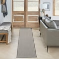 thumbnail image 6 of Nourison Courtyard 2' x 6' Ivory Charcoal Modern Rug, 6 of 9