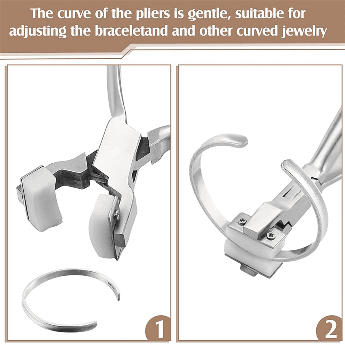 4 Pcs Ring Making Kit Chain Nose Pliers Bending and Wrapping Metal Tool Stainless Steel Ring Bender Ring Bending Tool
