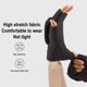 thumbnail image 3 of Guantes de invierno de medio dedo-Negro-Talla única, 3 of 6