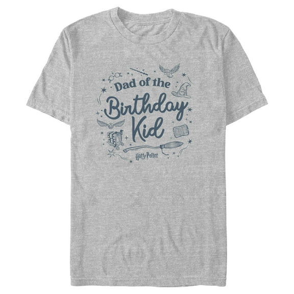 Men's Harry Potter Birthday Kid Dad Graphic Tee Athletic Heather X Large