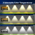 thumbnail image 2 of Solar Fence Lights Outdoor 12 Pack, Warm White & 6 Colors & RGB, IP66 Waterproof LED Deck Light, Dusk to Dawn Fence Lights Solar for Wall, Railing, Step, Patio, Pool, Backyard, Outside, 2 of 16