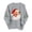 Gray 2, variant on Women's Christmas Snowman Print Sweatshirt, X-mas Party Holiday Crewneck Long Sleeve Fleece Lined Relaxed Tops, S-XXL