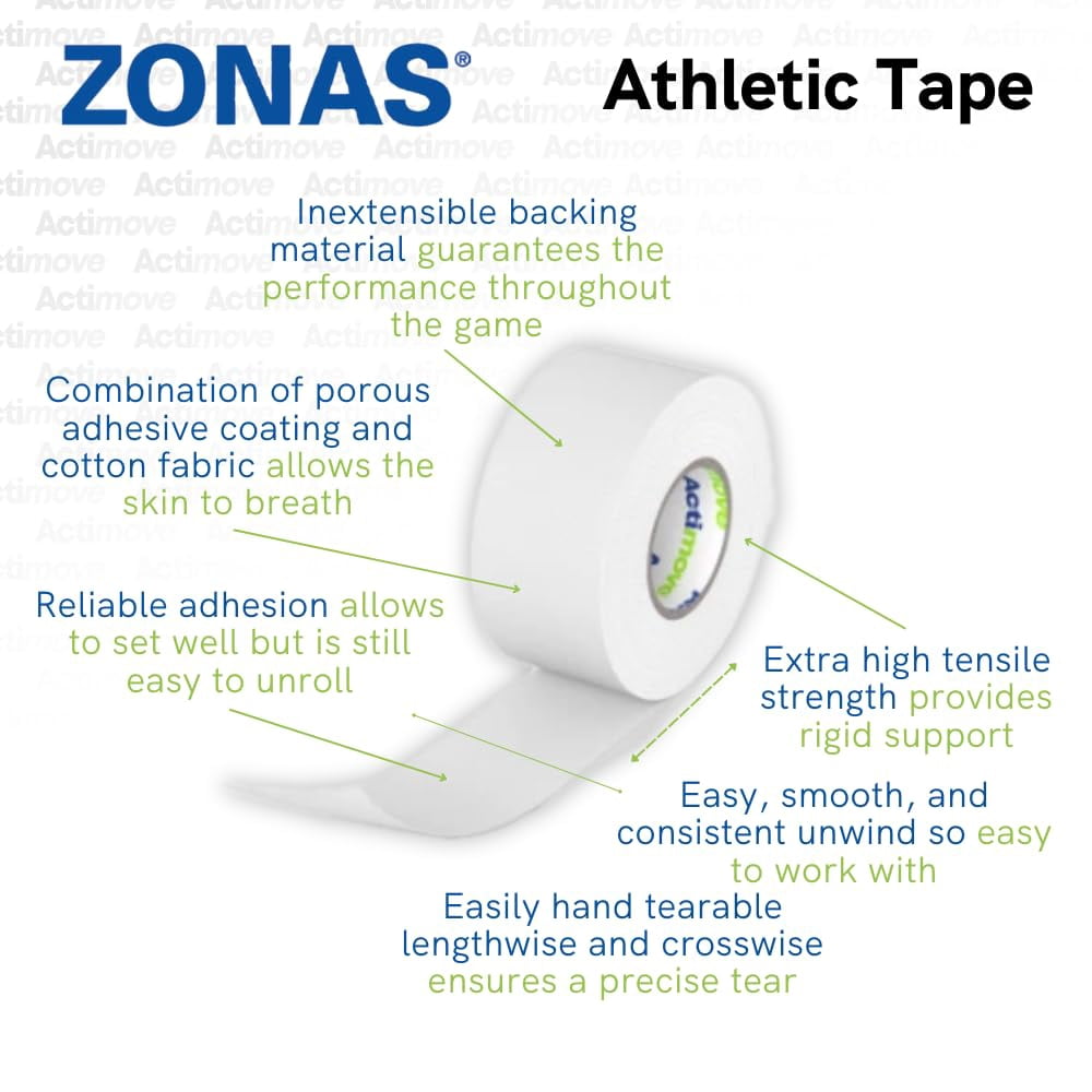 BSN Medical Zonas Athletic Tape by Actimove, 1.5" x 15 Yards - 32 Pack