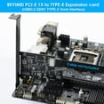 thumbnail image 5 of PCI-E 1X to USB 3.2 GEN1 5Gbps Type-E A-Key Expansion Card,Front Panel Type-C Interface for Desktop PC(ASM1042A), 5 of 7