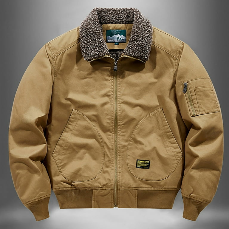 ジャケット・アウター The Prouder Cotton Fright Jacket Sherpa Lined Cropped Corduroy Bomber Jacket With Hoodie, Drop