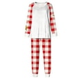 thumbnail image 4 of FDGIU Festive Christmas Pajama Set, Women's Printed Long Sleeve Pjs, Cozy Holiday Loungewear, 4 of 5