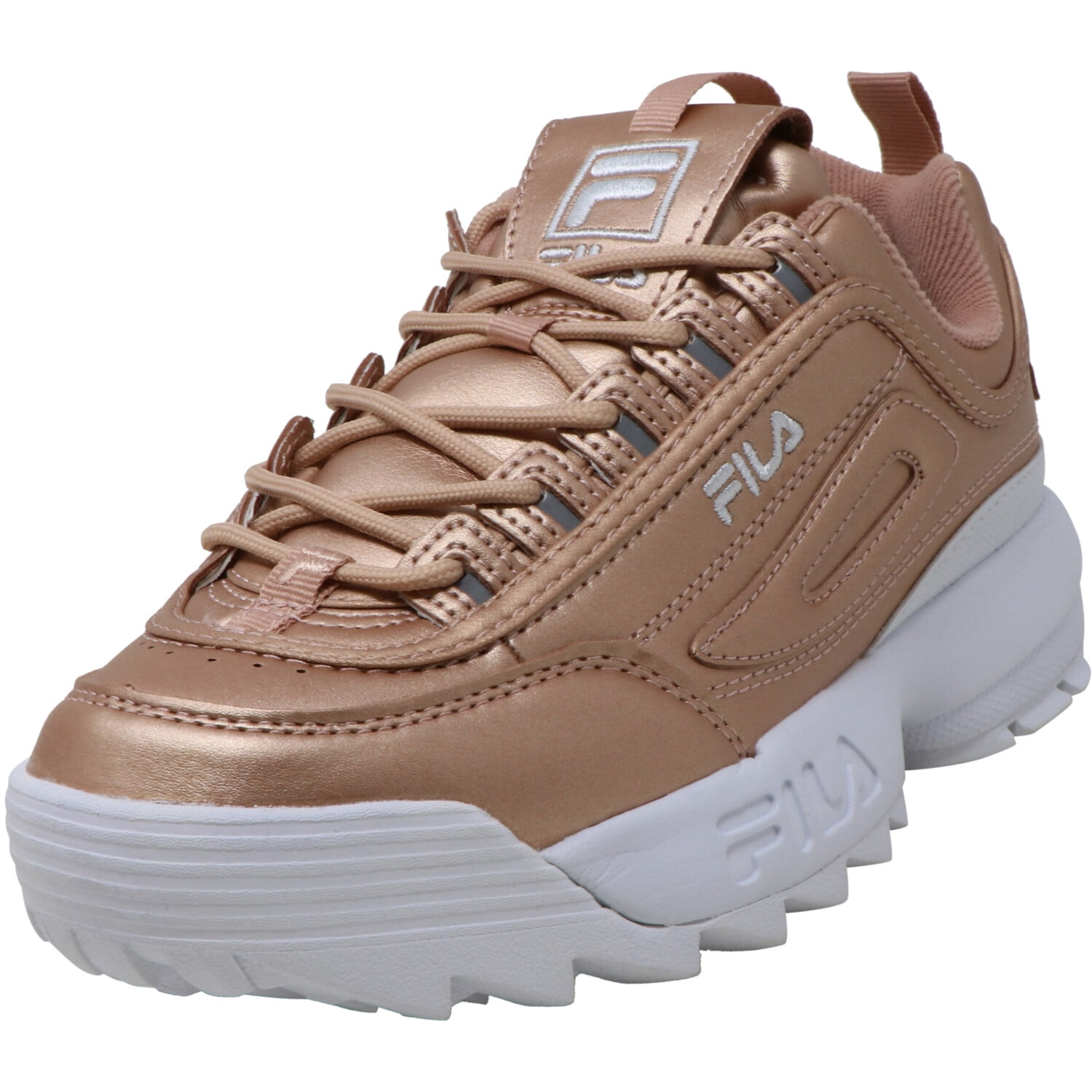 Fila Women's Disruptor Ii Premium Rose Gold / White Ankle-High Walking ...