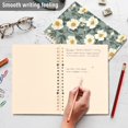 thumbnail image 4 of FORMRS 1-Subject Spiral Notebook 8" x 5" College Ruled 60 Refillable Sheet A5 Hard Cover, Sage Green Flower Pattern, 4 of 7