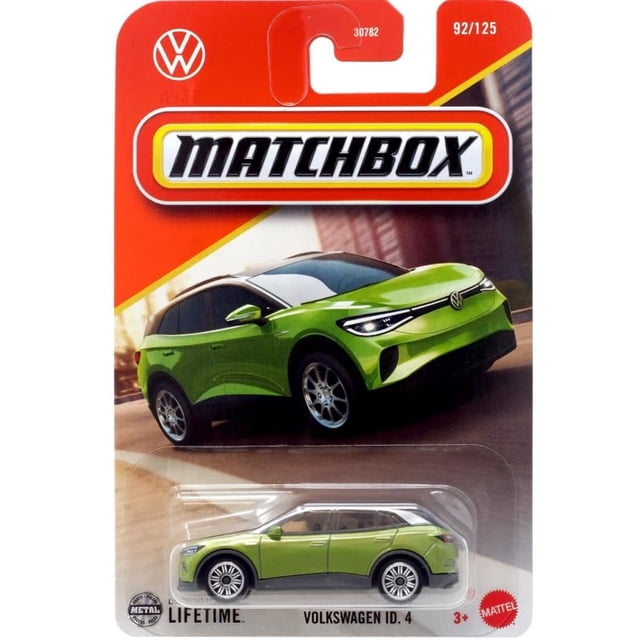 Vehículo fundido a presión para Volkswagen ID. 4, escala 1:64, color verde