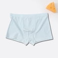 thumbnail image 5 of Virmaxy Teens Solid Color Cotton Boxer Briefs Soft Breathable Underwear with Comfort Elastic Waistband for School and Daily Wear, for 7-14Y Light Blue, 5 of 9