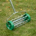 thumbnail image 3 of Durable Rolling Spike Lawn Aerator with Sturdy Steel Handle and Sharp Metal Tines to Promote Thick, Deep, and Healthy Grass Growth, 3 of 8