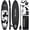 BLACK WHITE, variant on Santasup Stand Up Paddle Board 10' #WOODEN BLUE