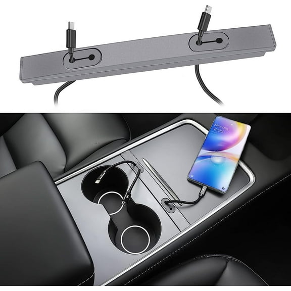 Tesla Model 3, Y Charging Cable Holder Organizer for Center Console, 2021-2024