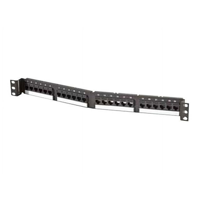 Ortronics TechChoice - Patch panel - CAT 6 - black - 1U - 19" - 48 ports