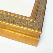 16x7 Frame Gold Solid Wood Shadow Box Width 1.5 Inches | Interior Frame Depth 2 3/8 Inches | Oran