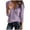 Purple, variant on IROINNID Womens Long Sleeve V-Neck Shirts Solid Color Comfortable Loose T-shirt Blouse Home Tops,Blue