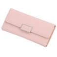 thumbnail image 2 of Fashion Women Trifold Long Wallet PU Leather Card Holder Organizer Purse, 2 of 8