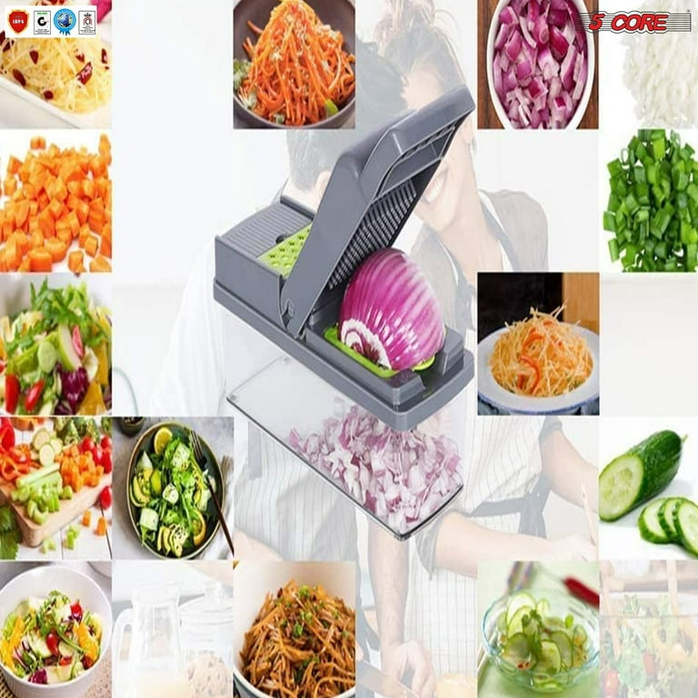 5 Core Vegetable Chopper Cutter 14-in-1 Multifunctional Pro Food