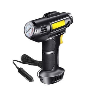 Ohufall Wired Tire Inflator Air Pump Air Compressor Pointer-Car Inflator Intelligent Car Pump Wired Pointer 12V Convenient Tyre Inflator