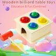 thumbnail image 2 of Toddler Montessori Wooden Toy, Color & Shape Cognitive Matching Game, Hammer & Ball Knock Training, Fine Motor Skill Development, Educational Gift for Kids, 2 of 8