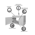 thumbnail image 4 of Gabinete Para Baño Con Lavabo STANNIS Flotante Minimalista, 4 of 6