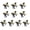 Gold, variant on Bundles Of 10 Football Bowknot Hair Ties Supporter Hair Decorations Suitable For Team Spirits And Special Gatherings