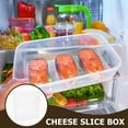 thumbnail image 6 of HOMOBABE 2Pcs Clear Boxes Cheese Slice Storage Containers Simple Design For Kitchen Use, 6 of 8