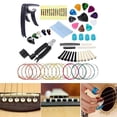thumbnail image 3 of 41 piezas de accesorios para guitarra eléctrica/Herramienta de reparación de guitarra acústica, incluyendo cuerdas acústicas para guitarra, Yuyangstore limas de pulido de trastes, 3 of 8