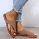 thumbnail image 4 of Sandalias de mujer de estilo nuevo de verano con parte inferior plana y puntera exterior Wmkox8yii shjk5976, 4 of 5