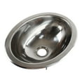 thumbnail image 5 of Boat RV Caravan Stainless Steel Hand Wash Basin Sink oval ,Easy to Use, 5 of 6
