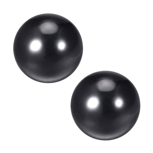 2Pcs Perilla de bola termoestable M20 con rosca hembra, mango de máquina 50mm de diámetro, negro