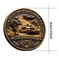 thumbnail image 4 of EGNMCR Home Decor, Room Decor, Wall Decor Desert Action Commemorative Coin Coin in commemoration, 4 of 9