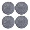 thumbnail image 5 of 4 Pcs Round Braided Placemats, 15" Woven Braided Place Mats, Rustic Table Decors, Heat Resistant Placemats, Washable Circle Table Mats, Dining Table Protectors, Hand Weave Table Linens, 5 of 6