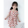 thumbnail image 4 of Girls Dresses Summer Cartoon Short Bubble Sleeve Print Princess Dress Outfits Clothes Summer Dress,Size 18 Months-24 Months, 4 of 9