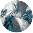 thumbnail image 2 of Safavieh Glacier Katelynn Abstract Area Rug, Blue/Gray, 7'8" x 7'8" Round, 2 of 10