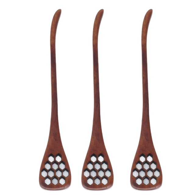 Utensilios de cocina, 3 piezas de cazo de miel reutilizable, utensilios para servir en barra, parte superior de la línea