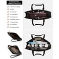 thumbnail image 3 of Bolsa para portátil LOVEVOOK Fashion Computer Tote 15.6 pulgadas negra para mujer, 3 of 8