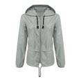 thumbnail image 1 of Dragonus Lightweight Waterproof Raincoat for Women Packable Outdoor Hooded Rain Jacket, 1 of 5