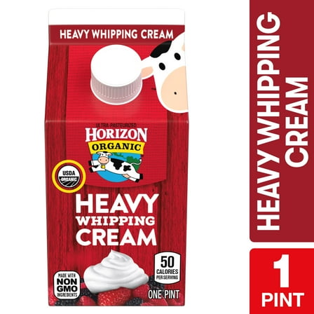 Horizon Organic Heavy Whipping Cream Pint Carton, 16 fl oz