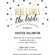 Here Comes the Bride Standard Bridal Shower Invitation