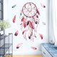 thumbnail image 3 of Tatuaje de pared atrapasueños con plumas, pegatina de pared grande con frases de sueños, pegatina de pared para dormitorio de niñas, habitación infantil, sala de estar, 3 of 5