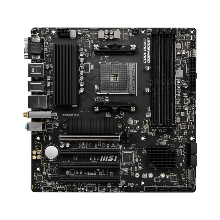 MSI PRO B550M-VC WIFI Micro ATX AMD Ryzen Motherboard, AM4
