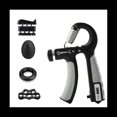 thumbnail image 1 of 5Pack Grip Strength Trainer Kit Ajustable Count Hand Grip Set con Ejercitador de Dedos Ejercitador de ExtensióN de Mano Gris, 1 of 5