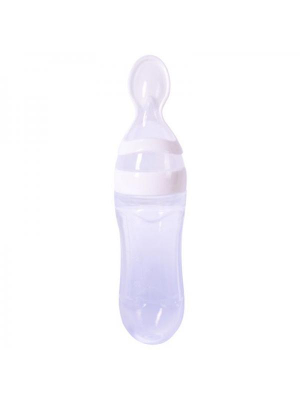 90ML Infant Baby Feeding Bottle Silicone Squeeze Rice Cereal Feeder