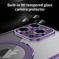 thumbnail image 5 of Magnetic for iPhone 14 Pro Max Case Magsafe Clear with Invisible Stand Kickstand Camera Protector Plating 10FT Shockproof Soft Rubber Protective Phone Case (Gold), 5 of 7